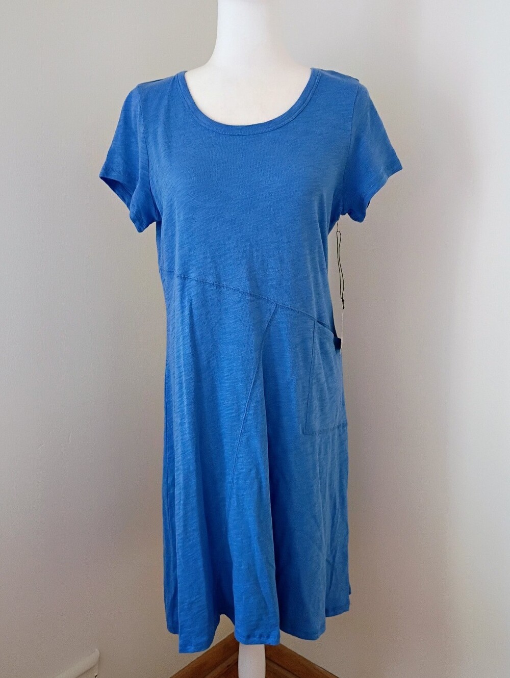 Habitat Blue Cotton Short Sleeve Dress Size Small
